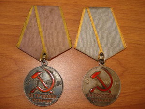 2 трудовых отличия