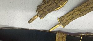 Ремень адмиральский ВМФ СССР, с подвесами для кортика