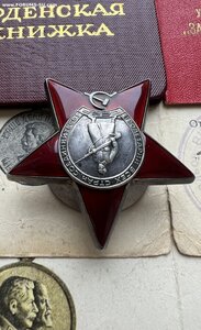 Комплект на док. КЗ, БЗ, выслуга 20 лет ВС серебро