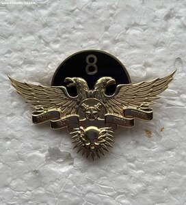 Золотой знак Орёл Выслуга 8 лет. ЧВК Вагнер. Золото 585 пр.