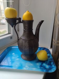 Кувшин, чугун, литье, покраска. Россия, Санкт-Петербург,