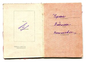 Две "За Боевые Заслуги" на санинструктора старшину Любляну.