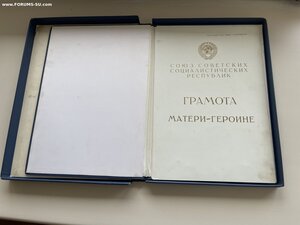 Большая грамота Мать героиня в коробке