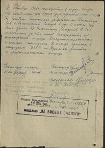 Боевые заслуги ННГ по партизанам БССР на татарку 1972 г.