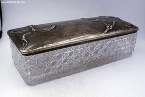 Шкатулка ГРАЧЕВ Серебро, хрусталь