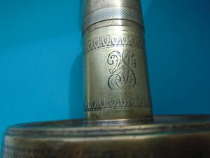 Походный бронзовый подсвечник зажигалка периода царизма