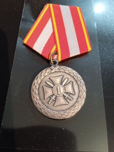 Серебряная медаль-За Доблесть.с документом.