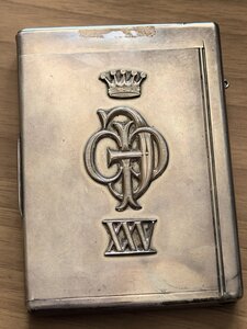 Портсигар 84, РИА, за 25 лет службы в Драгунском полку