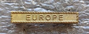 Планка Европа к победной медали ПМВ