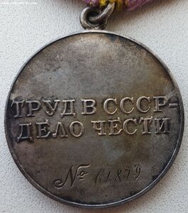 Трудовое отличие № 61.879
