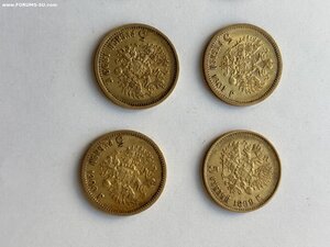 5 рублей Николай II,6 штук одним лотом,продажа