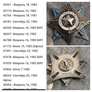 За службу Родине в ВС СССР, 3 ст , номер 47ххх