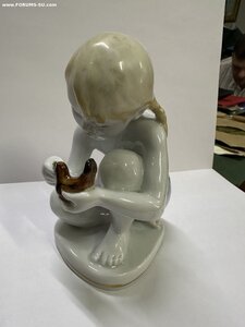 Девочка с птичкой ЛФЗ 12 см