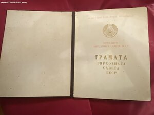 Комплект МАСТЕРА-кукурузовода БССР + ГРАМОТА ВС БССР(1959г.)