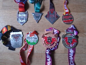 8 спортивных медалей чемпионата Сибирского округа по штанге.