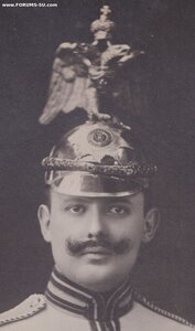 Евгений Константинович Арсеньев в парадном шлеме