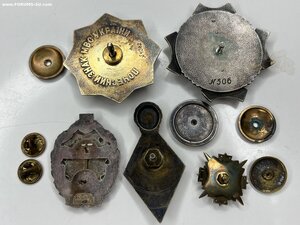 Знаки, кресты МВД Украины, серебро