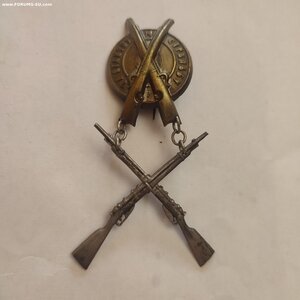Знак За Отл. Стр. с подвесными винтовками, 84пр.Генрих Кань.