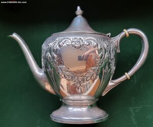 Чайник и Кофейник Серебро Sterling
