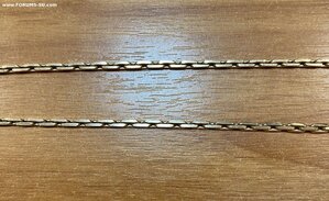 Золотая цепь якорная. Золото 585 проба.