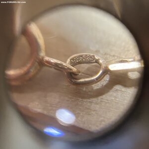 Золотая цепь якорная. Золото 585 проба.