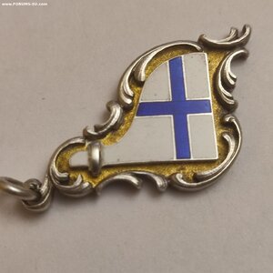 Серебряный жетон Яхт-клуба.