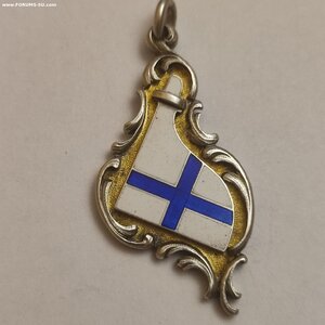 Серебряный жетон Яхт-клуба.