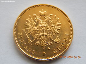 20 марок 1910 г.  - L .( монета для Финляндии ) .