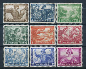Германия 1933 г. 499/507 Оперы Вагнера MNH **