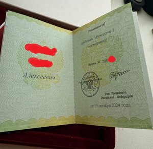 Орден Мужества, ММД, посмертно. СВО.