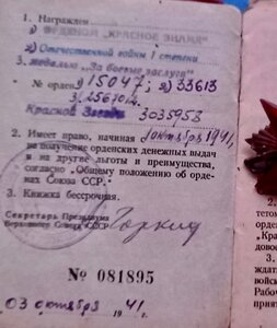 ОВ-1 на командира звена эскадрильи Сафонова ВВС СФ