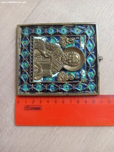 Икона: Святитель Никола Чудотворец (Никейское Чудо) Эмали.