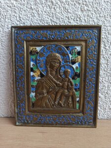 Икона: БОГОМАТЕРЬ СМОЛЕНСКАЯ. Клеймо М.Р.С.Х. (Хрусталёв!)