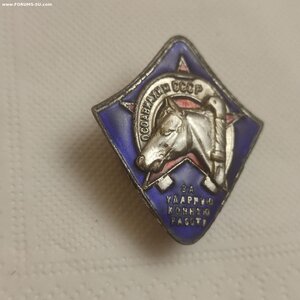 Знак Оссовиахим СССР, За Ударную Конную Работу.