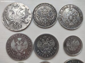Продам 11 серебрянных монет