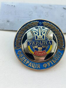 Знак Федерація футболу України 15 років