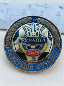 Знак Федерація футболу України 15 років