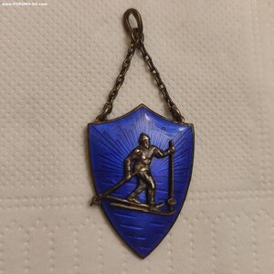 Жетон 875пр.Г.Свенсон.Лыжный Пробег 1929г.