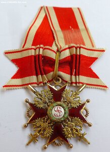 Орден Св. Станислава 3ст. с мечами. Кейбель. АК.