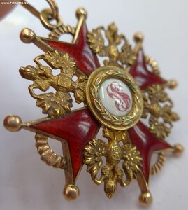 Орден Св. Станислава 3ст. "Эдуардъ". ВД. "Мечи".