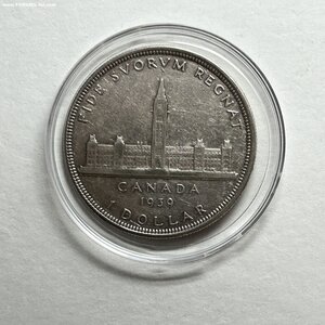 Канада 1 доллар 1939 AU Королевский визит в Оттаву ОТЛИЧНАЯ