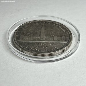 Канада 1 доллар 1939 AU Королевский визит в Оттаву ОТЛИЧНАЯ