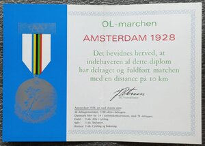 Памятные медали Олимпиад 1896-1980 гг. сертификаты