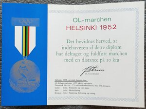 Памятные медали Олимпиад 1896-1980 гг. сертификаты