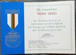 Памятные медали Олимпиад 1896-1980 гг. сертификаты