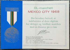 Памятные медали Олимпиад 1896-1980 гг. сертификаты