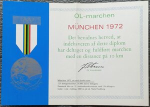 Памятные медали Олимпиад 1896-1980 гг. сертификаты