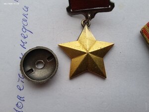Медаль золотая звезда ГСС