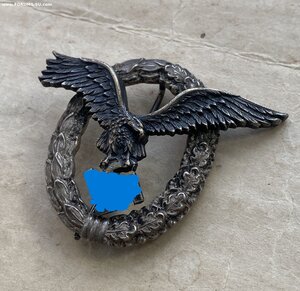 Знак "Пилот", JUNCKER, бунтметалл