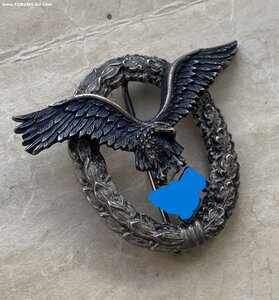 Знак "Пилот", JUNCKER, бунтметалл